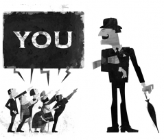 Why do we blame other people: Revenge or to change their behavior? (Illustration by Norm Konyu, http://www.mooseboy.co.uk/) Why do we blame other people: Revenge or to change their behavior? (Illustration by Norm Konyu, http://www.mooseboy.co.uk/)