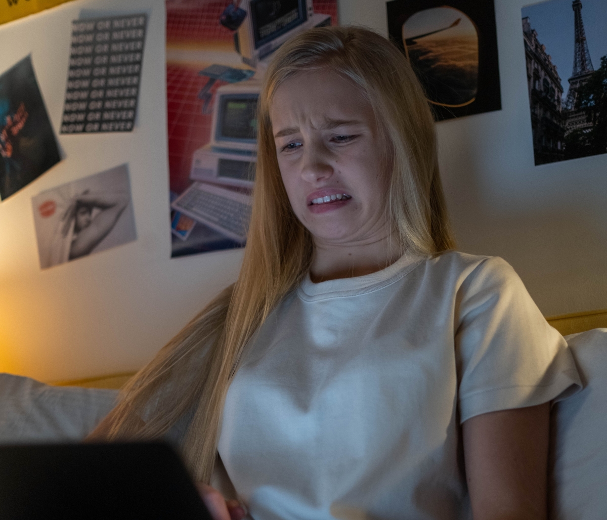 Picture 2. If it gets too cringe, it becomes unpleasant to continue watching