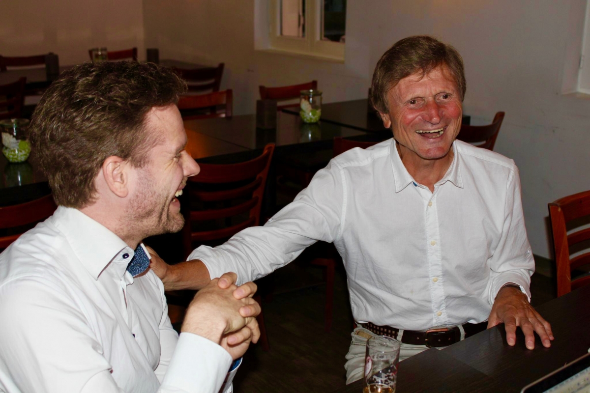 From left to right: Daniel Lakens, Klaus Fiedler (Picture from Alex Koch)